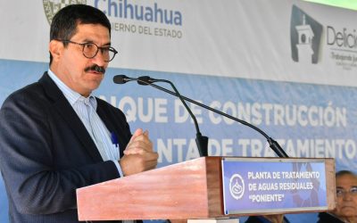 Coloca Gobernador primera piedra de Planta Tratadora de Aguas Residuales en Delicias