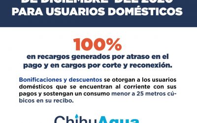 Continúan descuentos adicionales en el agua hasta diciembre