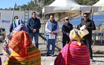 Entrega JCAS sistema colectivo de agua en Guachochi