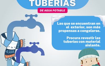 Recomienda JCAS proteger tuberías para evitar congelamiento y roturas ante la temporada inverna