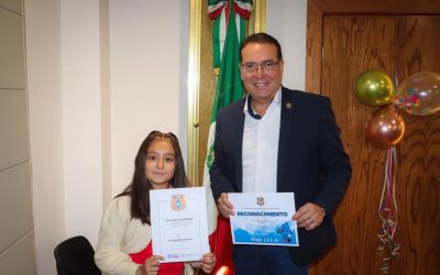 Rinde protesta niña ganadora del concurso Directora Ejecutiva Infantil por un día 2023